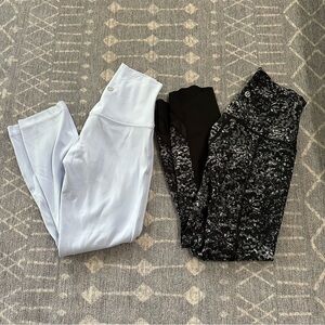 Lululemon Bundle High Rise Leggings Wunder Under & Align Crop Size 2